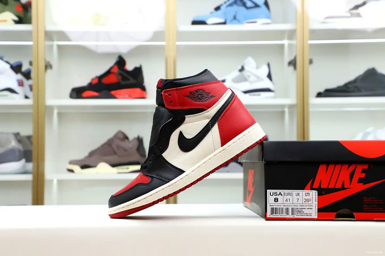 AIR 1 'BRED JORDAN OG Kimikick HIGH TOE' RETRO 0505